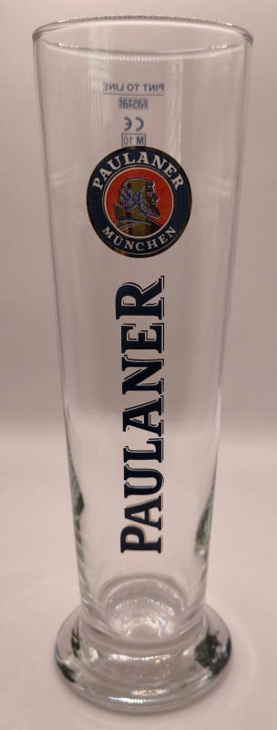 Paulaner 2010 pint glass glass
