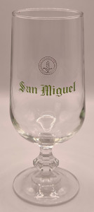 San Miguel Chalice glass glass