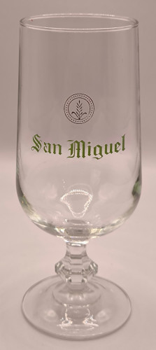 San Miguel Chalice glass