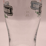 Heineken 2001 pint glass glass