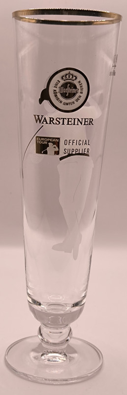 Warsteiner European Tour golf 25cl glass glass