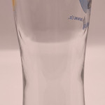 Blue Moon 2013 half pint glass glass