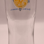 Blue Moon 2013 half pint glass glass
