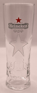 Heineken 2016 half pint glass glass