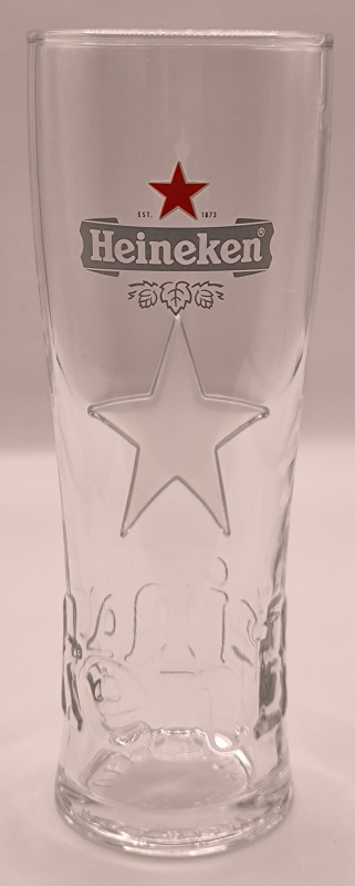 Heineken 2016 half pint glass glass
