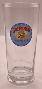Gulpener half pint glass glass