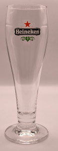 Heineken 2012 half pint glass glass