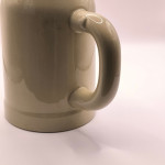 H.B 50cl ceramic mug glass