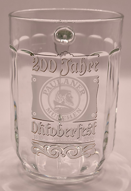 Paulaner Oktoberfest 2010 50cl tankard glass