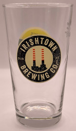 Irishtown Dublin Blonde 2017 pint glass glass