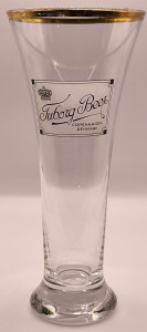 Tuborg 1970s tall half pint glass glass