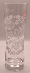 Peroni 2010 half pint glass glass