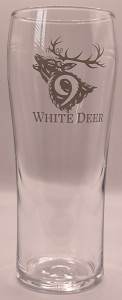 9 White Deer 2021 pint glass glass