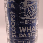 Five Lamps "What's Da Story" 2018 pint glass glass