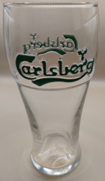 Carlsberg Pint Glass (Green Embossed) glass