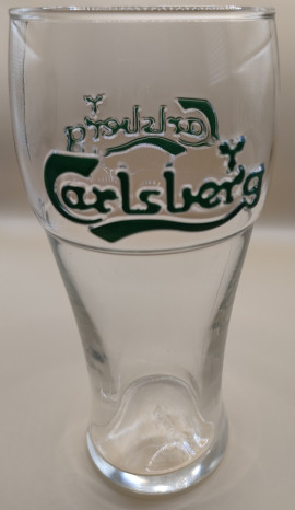 Carlsberg Pint Glass (Green Embossed)