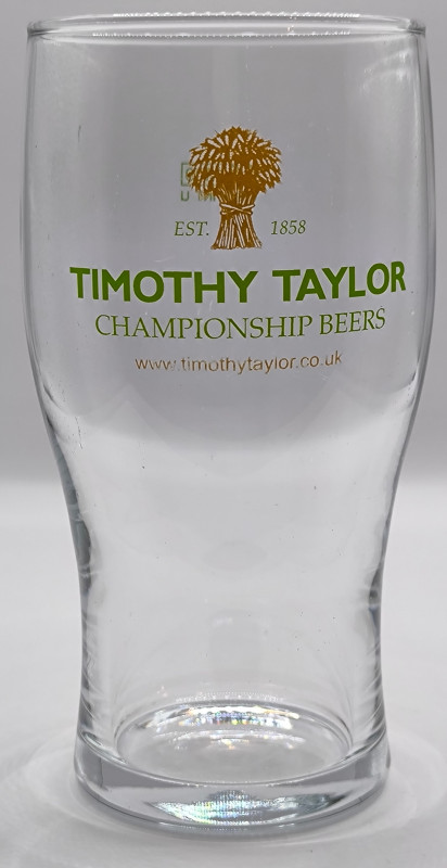 Timothy Taylor 2009 pint glass glass