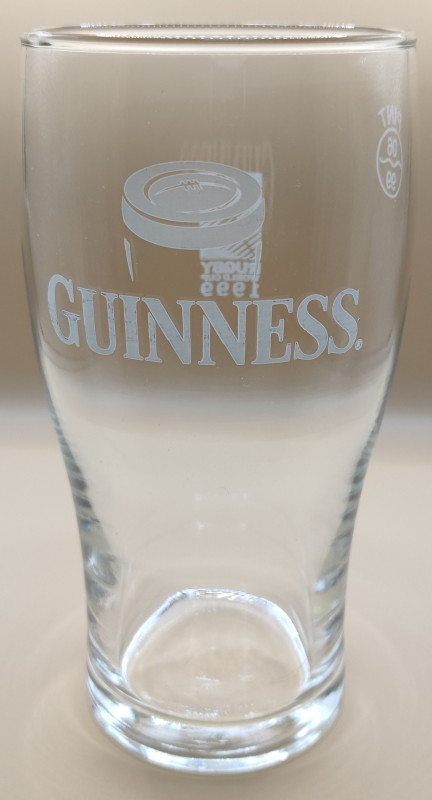 Guinness Rugby World Cup 1999 glass