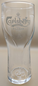 Carlsberg Twist design glass