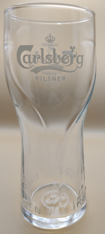Carlsberg Twist design glass